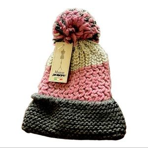 Multicolored knitted hat